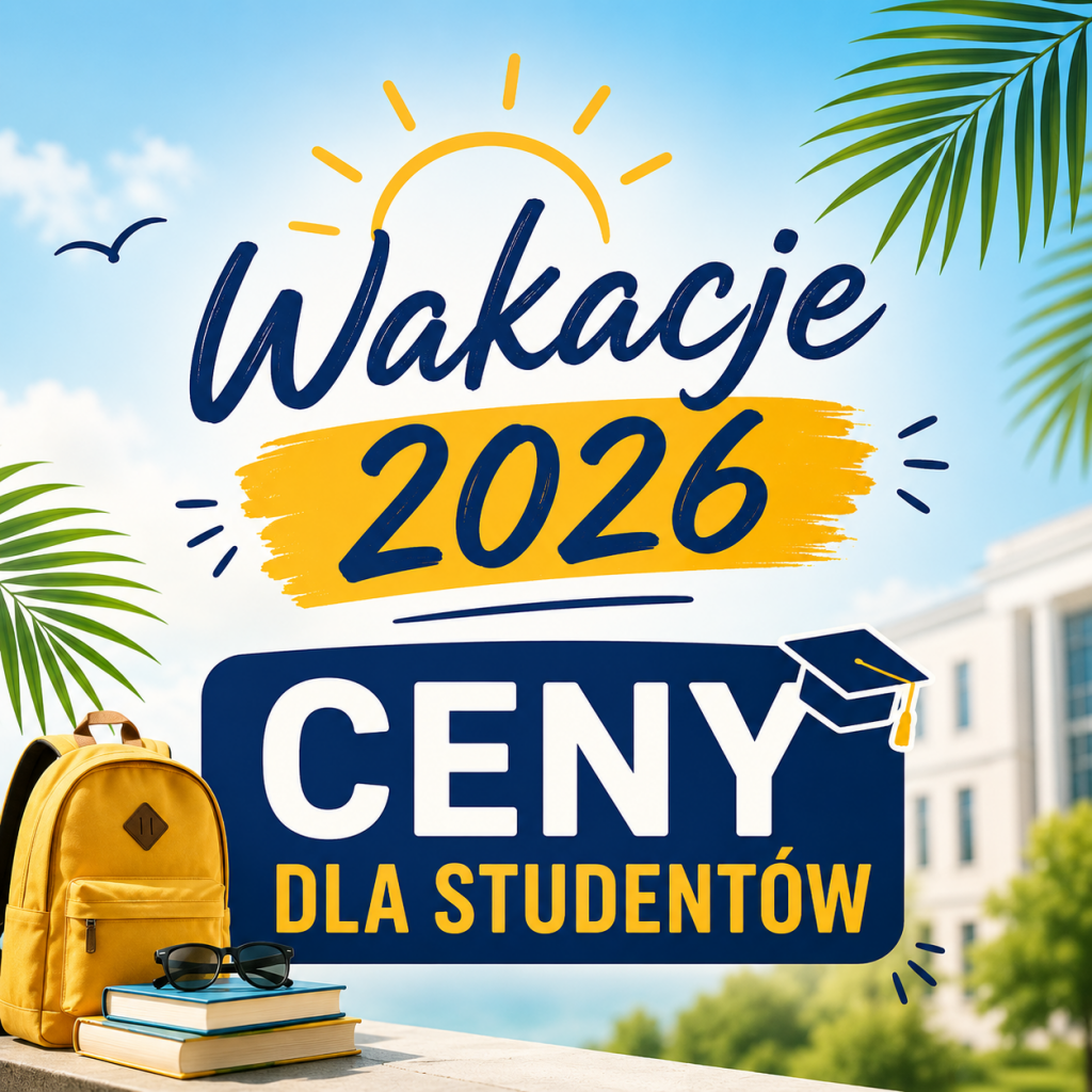 Ceny dla studentów w okresie 01.07.2026 - 30.09.2026